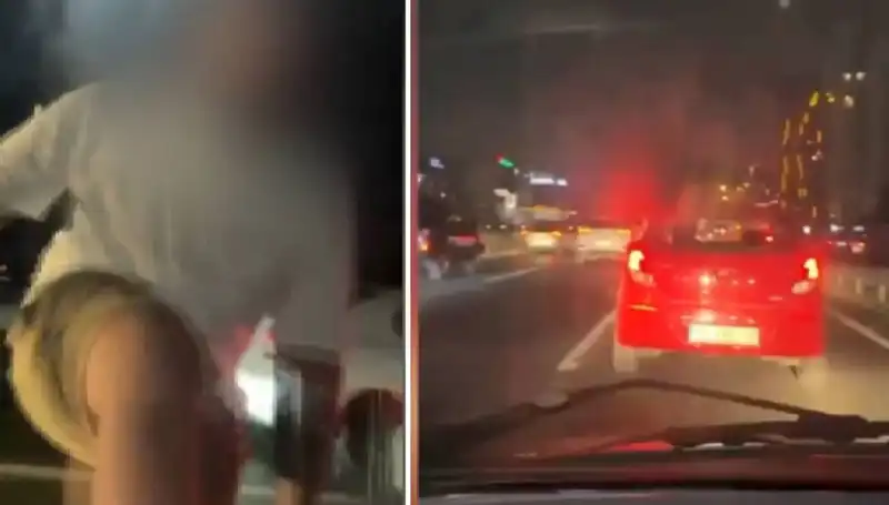 Trafik Magandası Yolda Dehşet Saçtı: O Anlar Kamerada