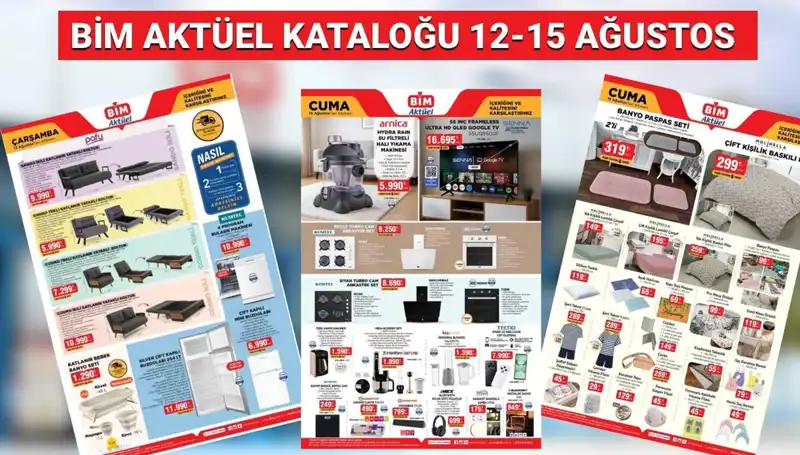 BİM'in 12-15 Ağustos 2025 Aktüel Kataloğu: Beklenen Ürünler Raflarda!