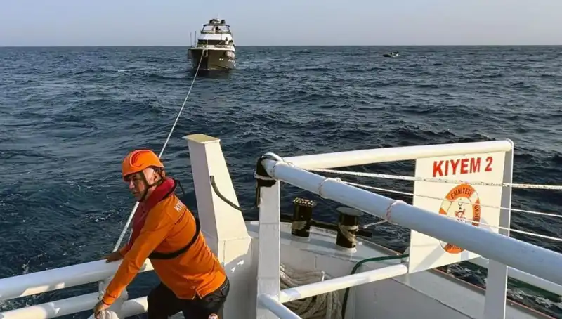 Marmaris Açıklarında Sürüklenen Tekne Kurtarıldı, Tatilciler Rahatladı
