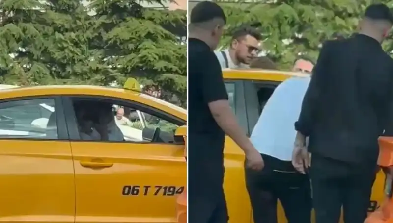 Trafikteki Gerilim! Yolda Tartıştığı Taksi Şoförünü Yumrukladı
