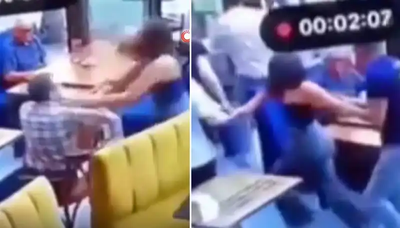 Garsona Tokat Attı, Mekanda Kaos Çıktı: Tekme Tokat Dayak